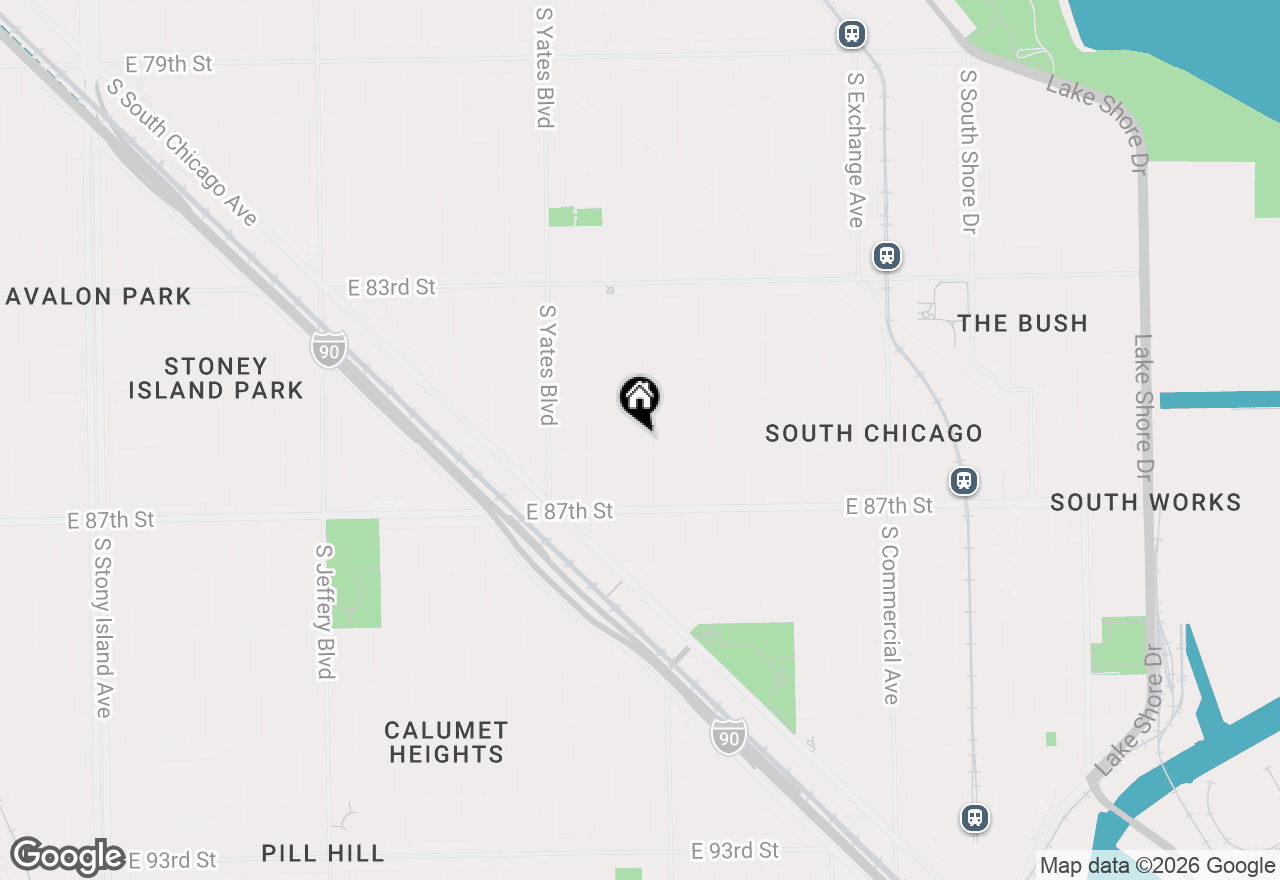 Map of 8549 S Kingston Avenue, Chicago, IL 60617