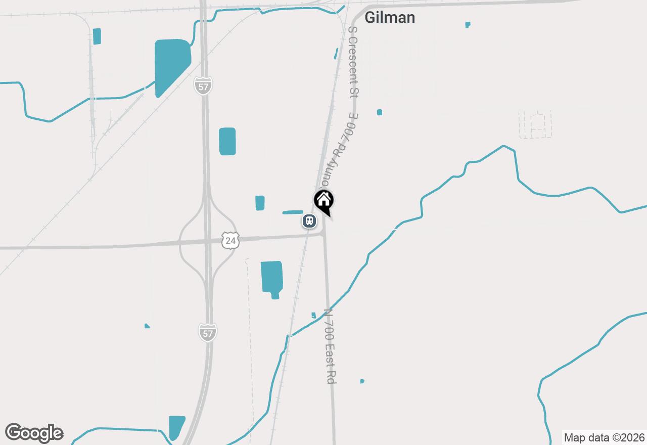 Map of 1042 S Crescent Street, Gilman, IL 60938