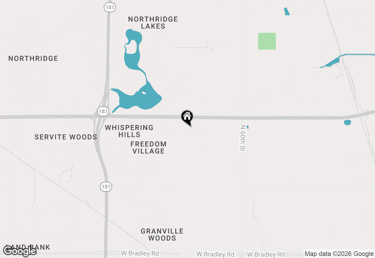 Map of 8725 N 66th St, Brown Deer, WI 53223