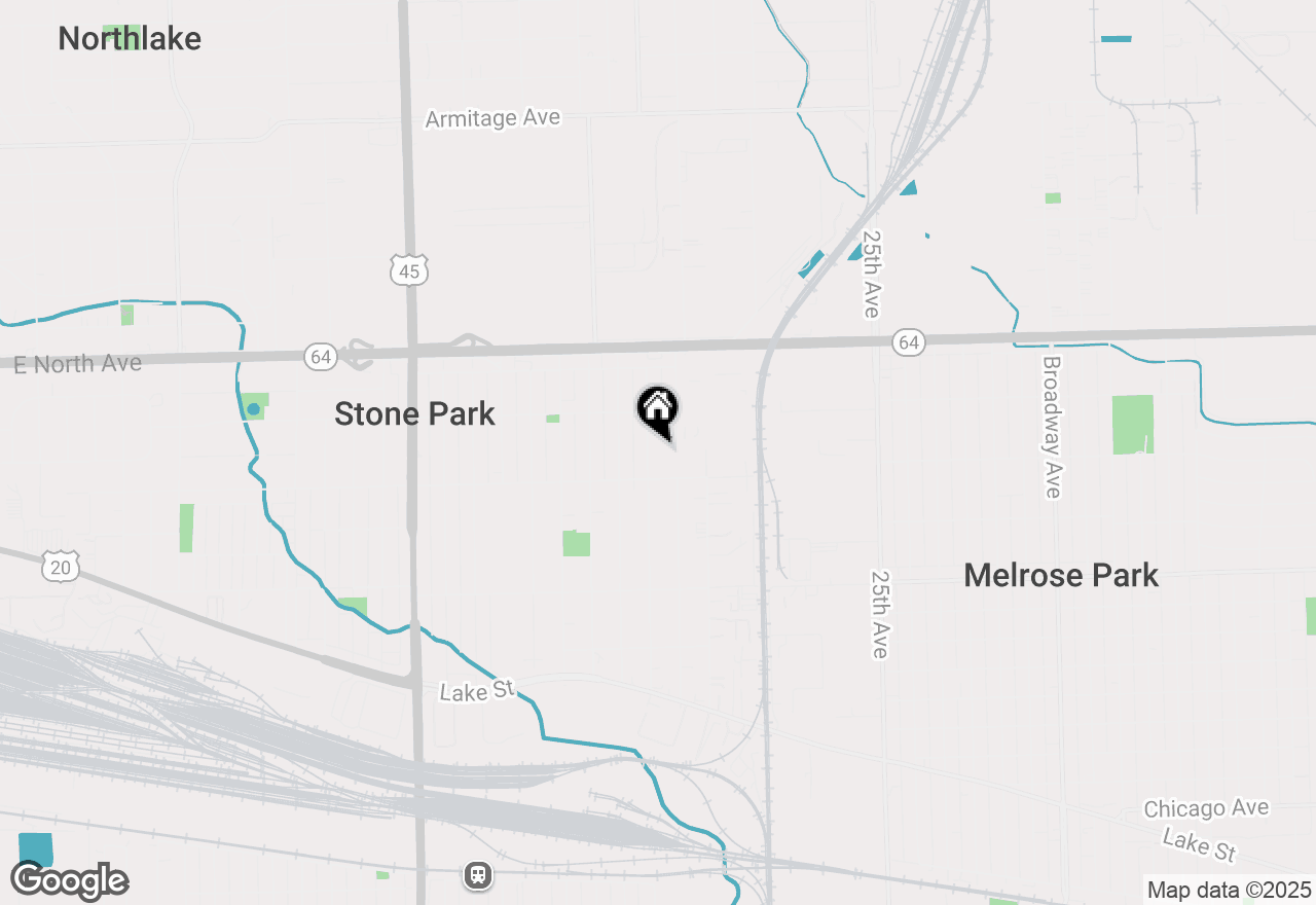 Map of 1715 N 33rd Avenue, Melrose Park, IL 60160