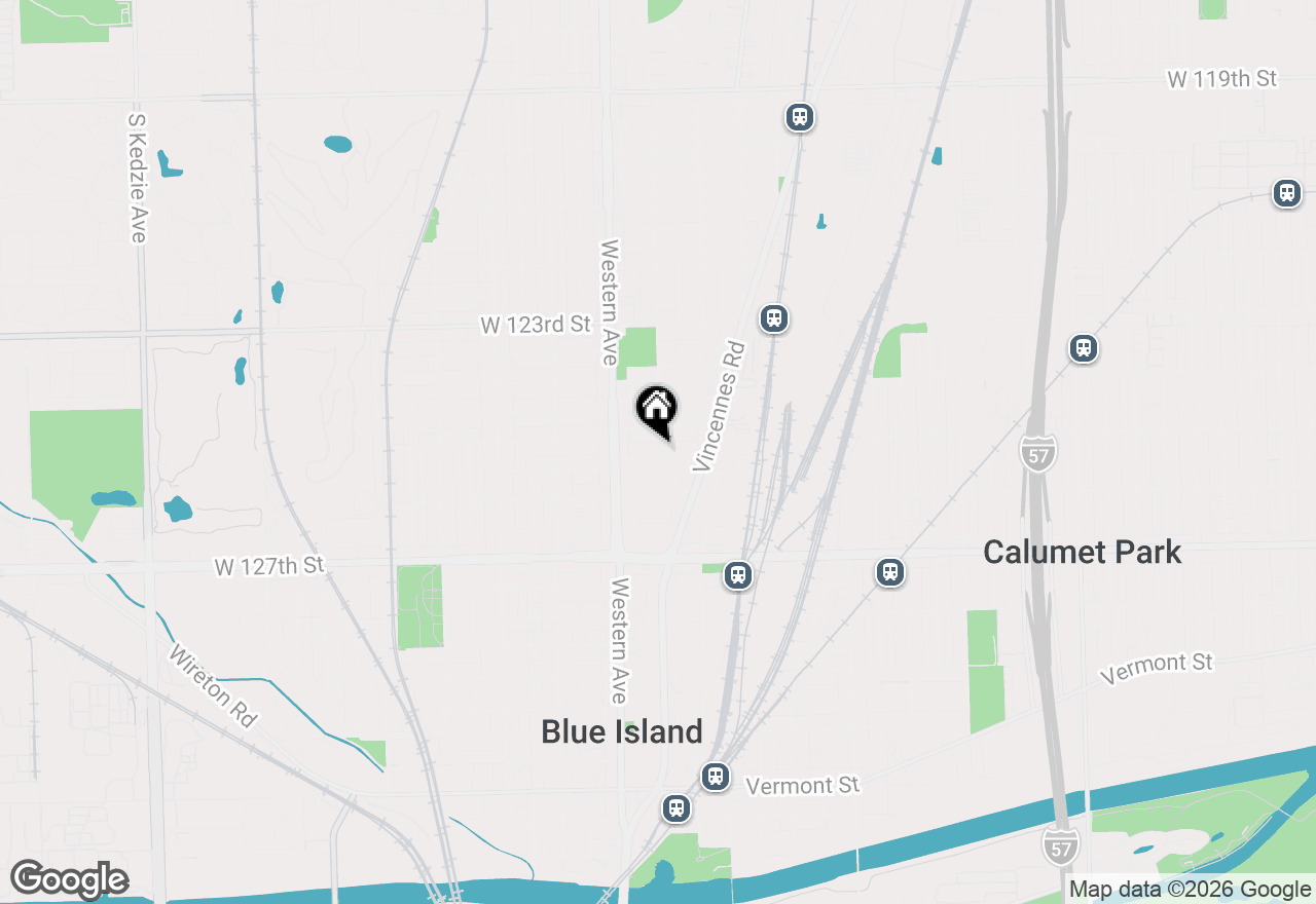 Map of 2316 Florence Street, Blue Island, IL 60406