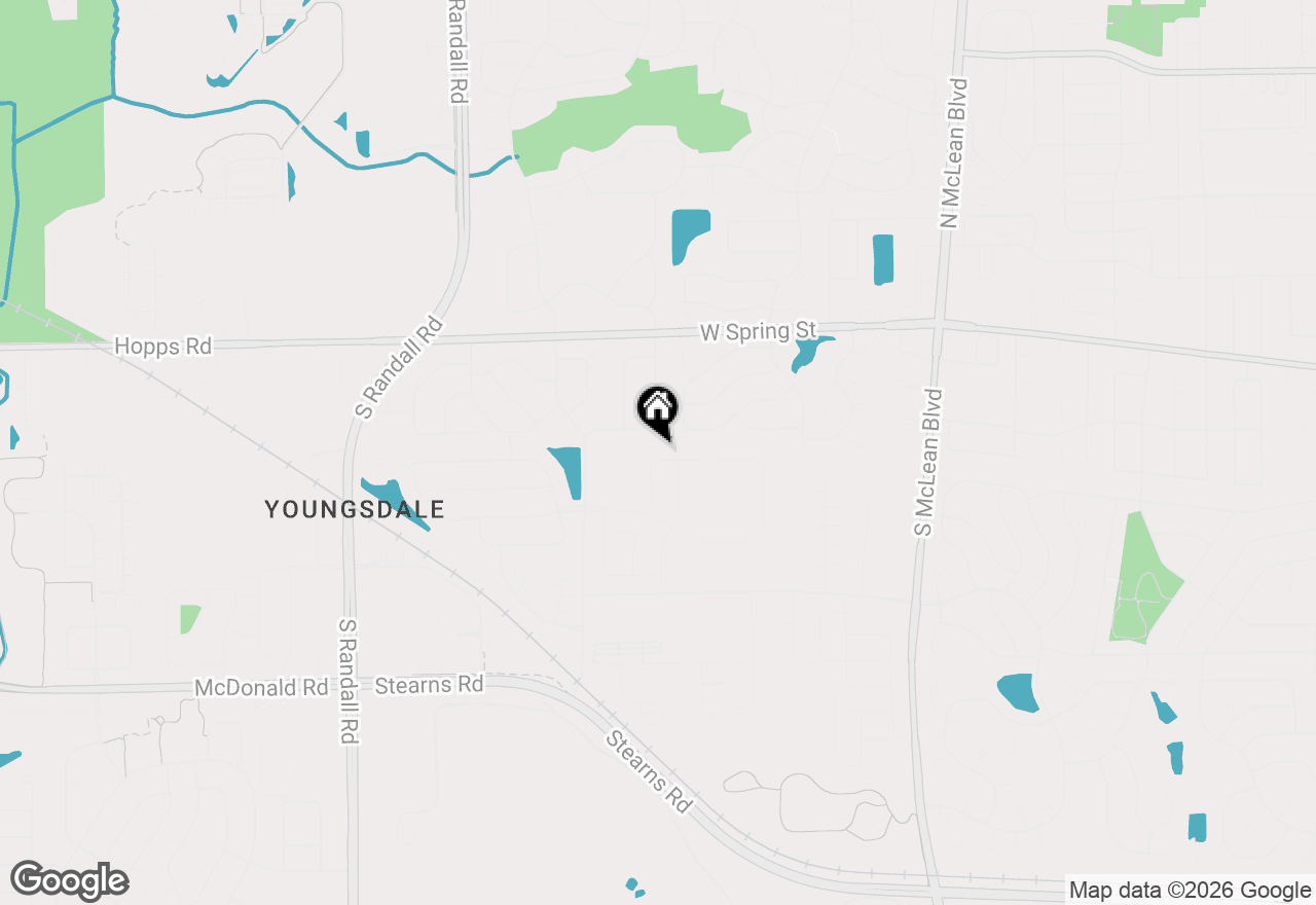 Map of 1470 Pinehill Street, South Elgin, IL 60177