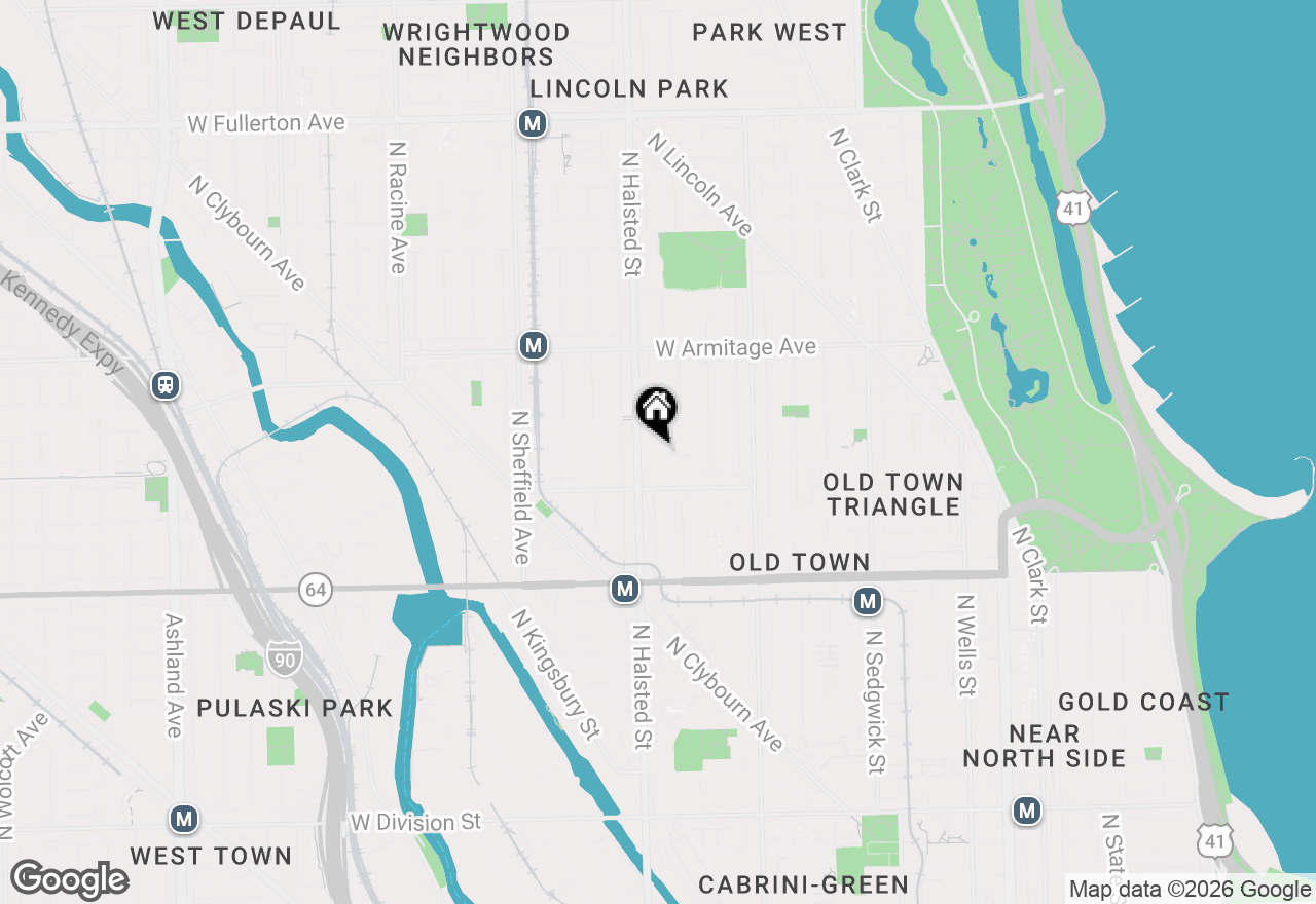 Map of 1838 N Burling Street, Chicago, IL 60614