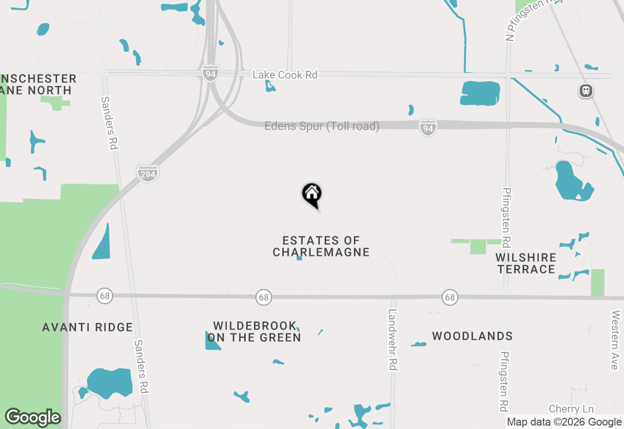 Map of 505 Banyan Drive, Northbrook, IL 60062