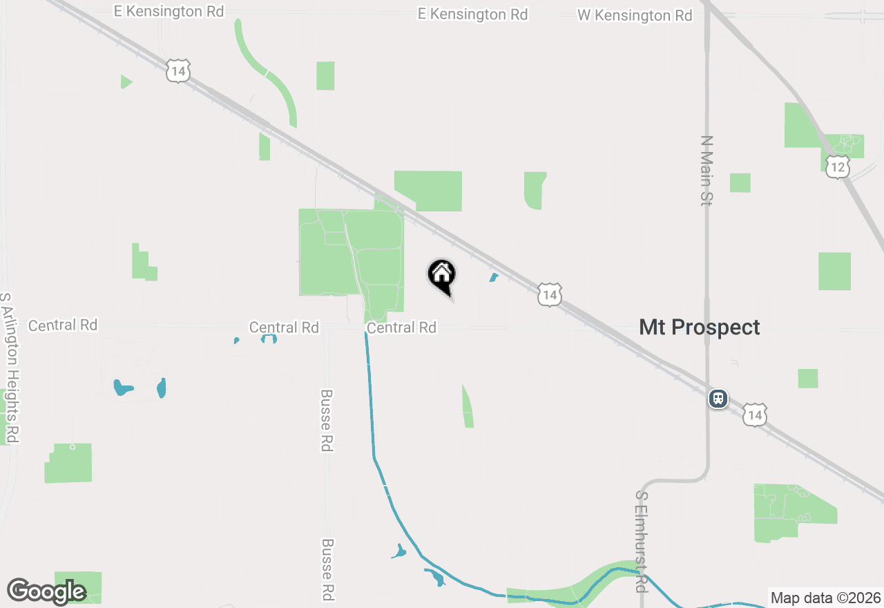Map of 9 N Waverly Place, Mount Prospect, IL 60056