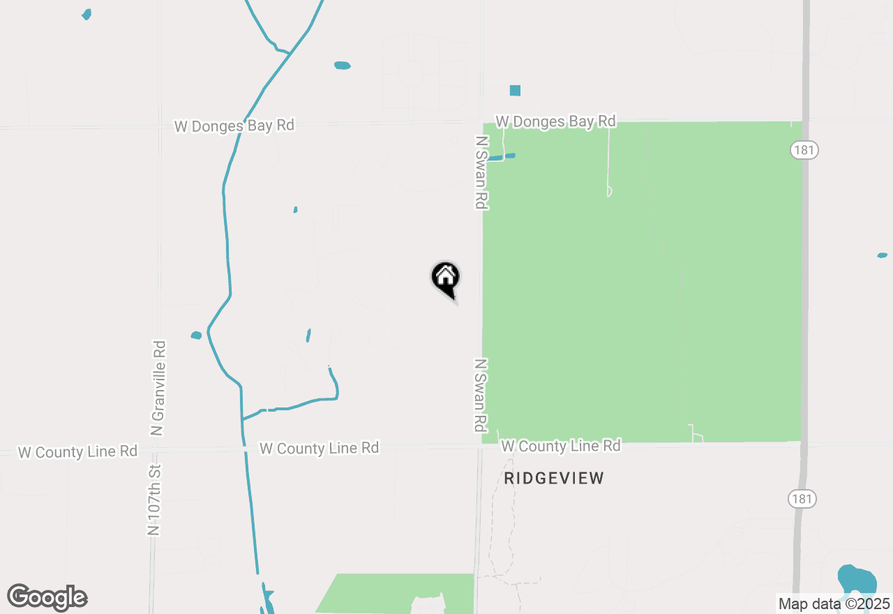 Map of 9902 N Migratory Ln, Mequon, WI 53097