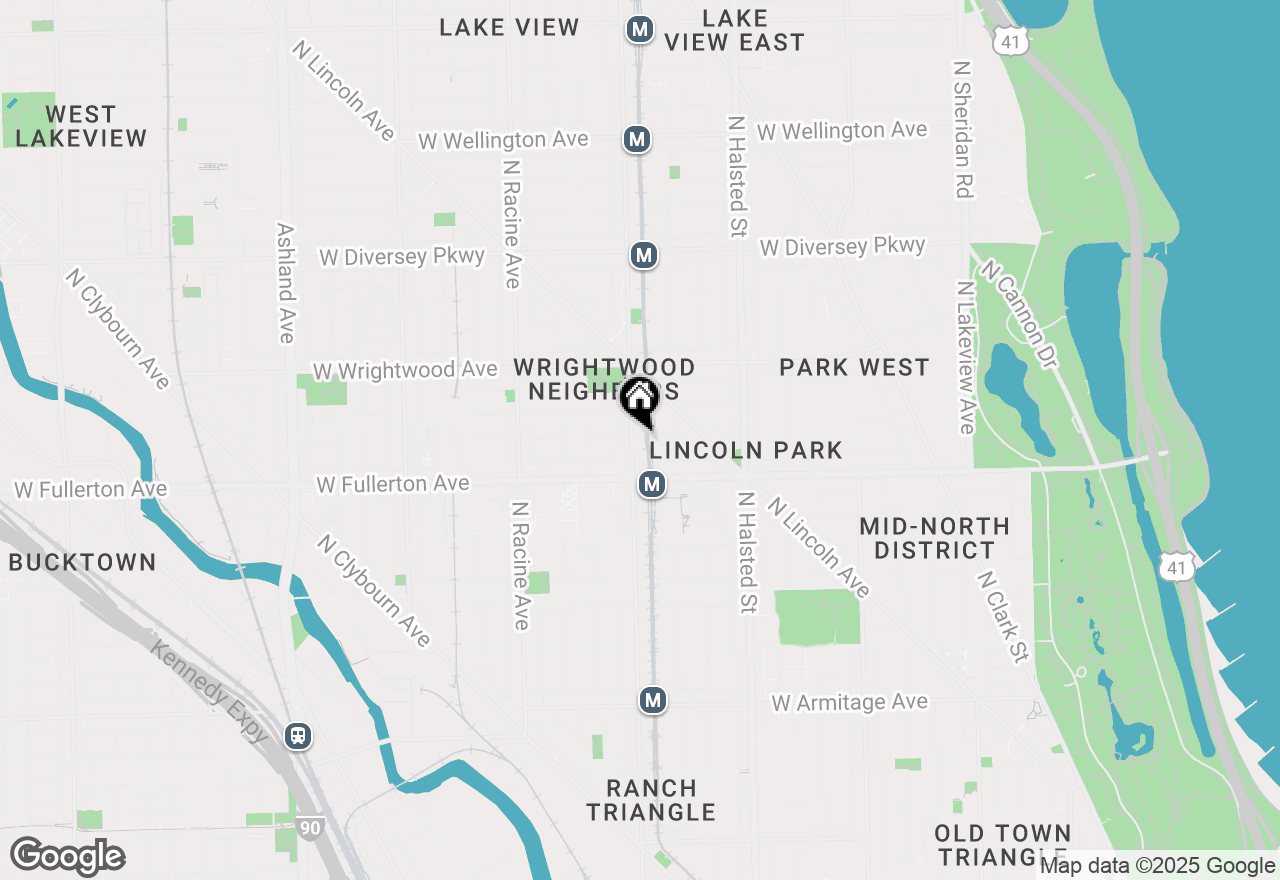 Map of 2435 N Sheffield Avenue #10, Chicago, IL 60614