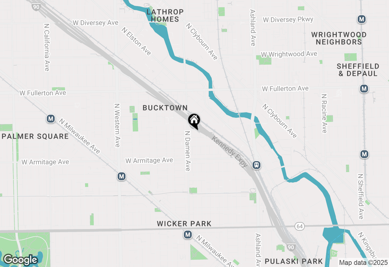 Map of 2128 N Winchester Avenue, Chicago, IL 60614