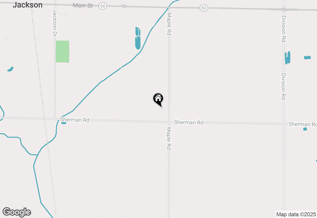 Map of N160W18903 Oakland Dr, Jackson, WI 53037