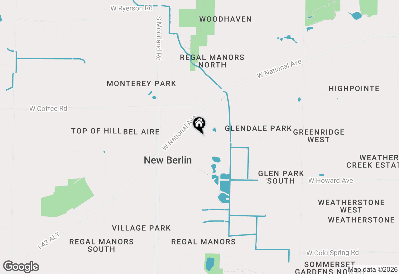Map of 15295 W Library Ln #213, New Berlin, WI 53151