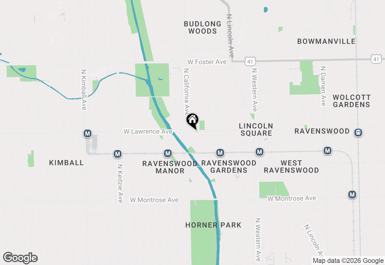 Map of 2745 W Lawrence Avenue #3W, Chicago, IL 60625