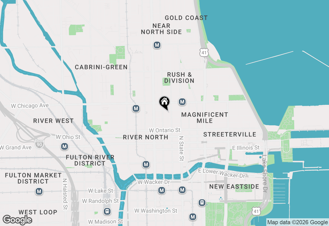 Map of 70 W Huron Street #406, Chicago, IL 60654