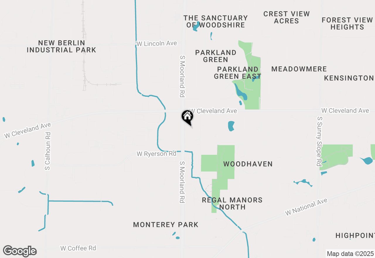 Map of 2800 S Moorland Rd, New Berlin, WI 53151