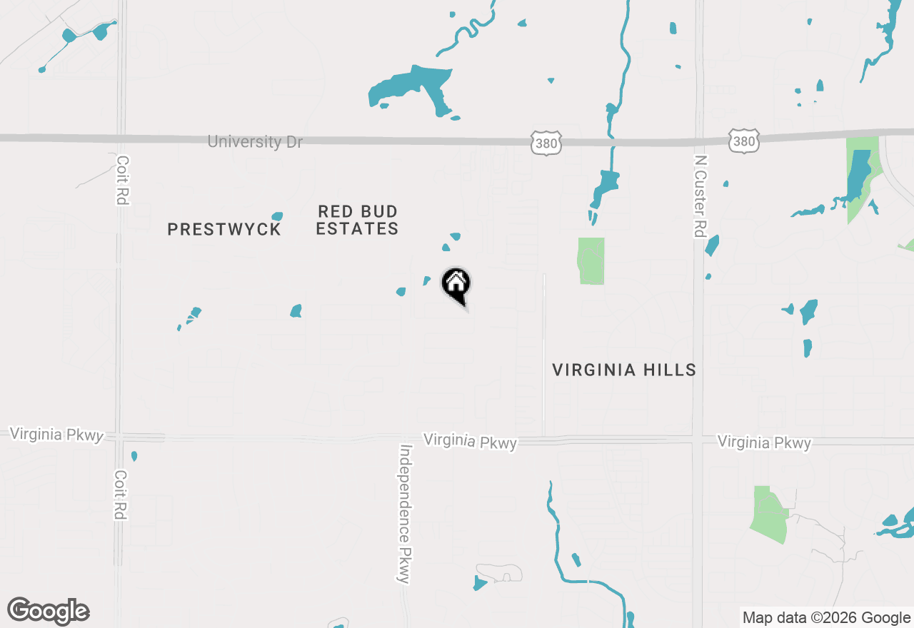 Map of 9828 Prairie Dog Lane, Mckinney, TX 75071