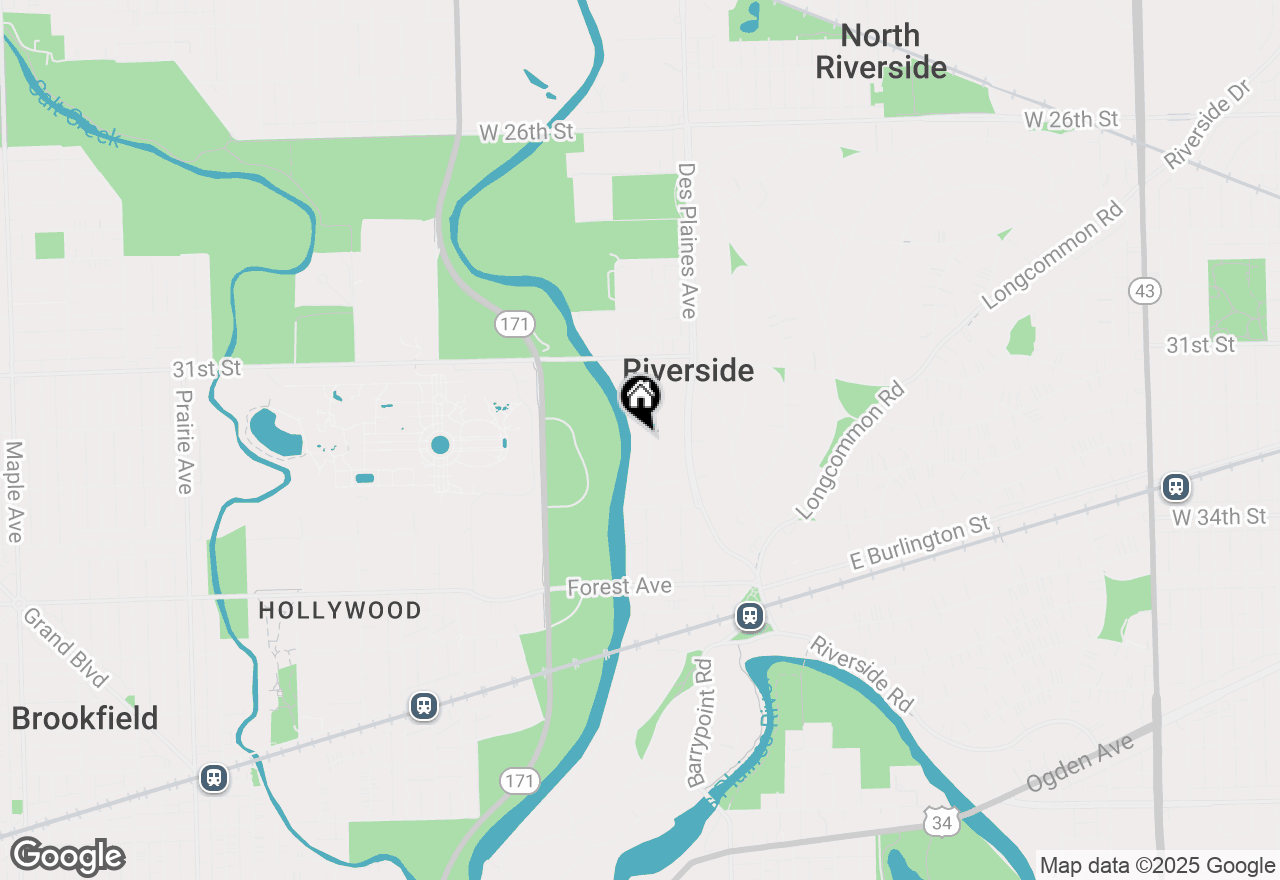 Map of 220 Maplewood Road, Riverside, IL 60546