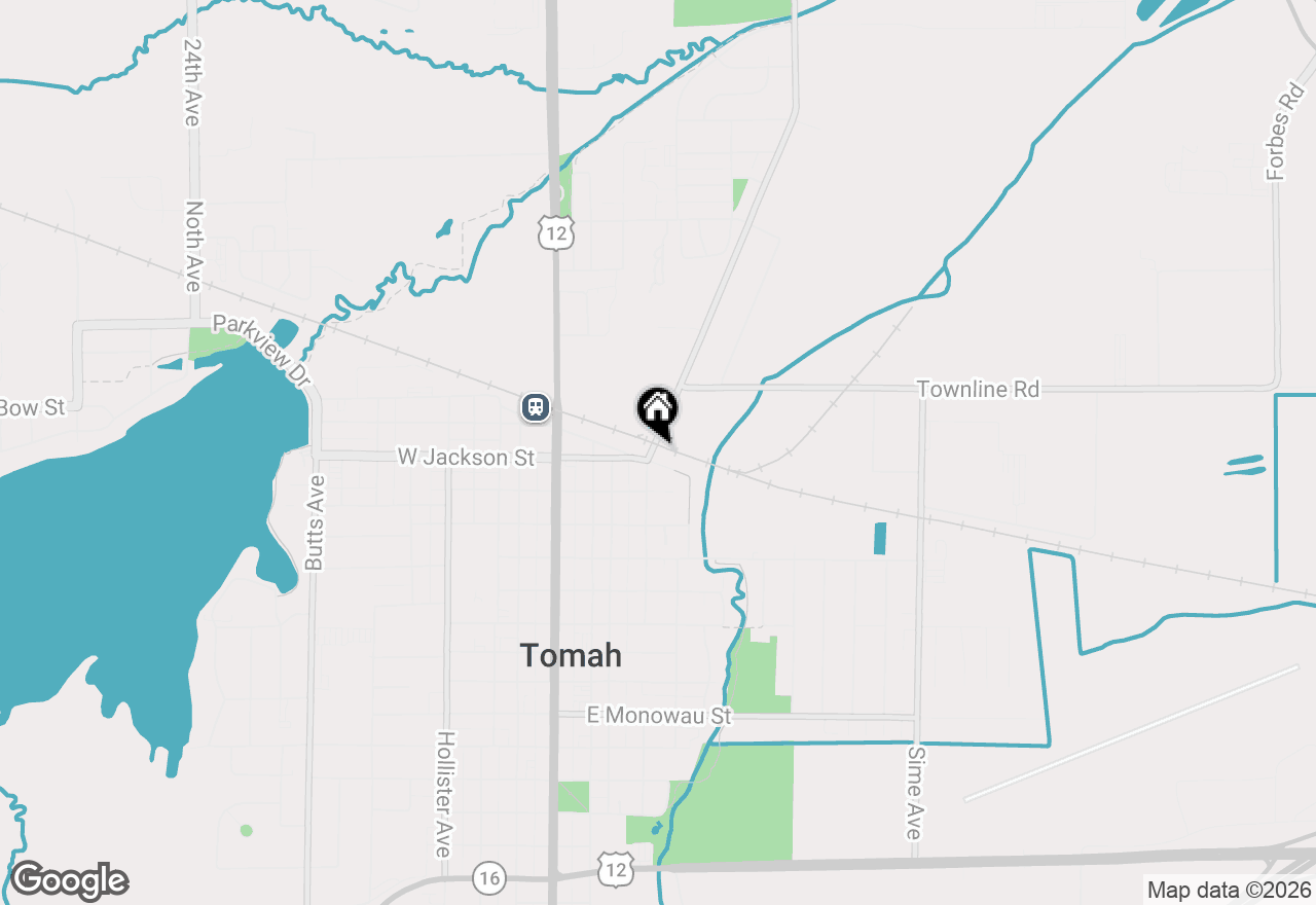 Map of 402 E Washington Street, Tomah, WI 54660