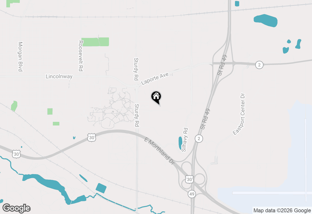 Map of 2208 Stori Lane, Valparaiso, IN 46383