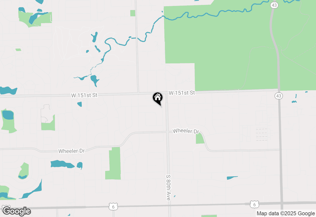 Map of (Address confidential), Orland Park, Illinois 60462