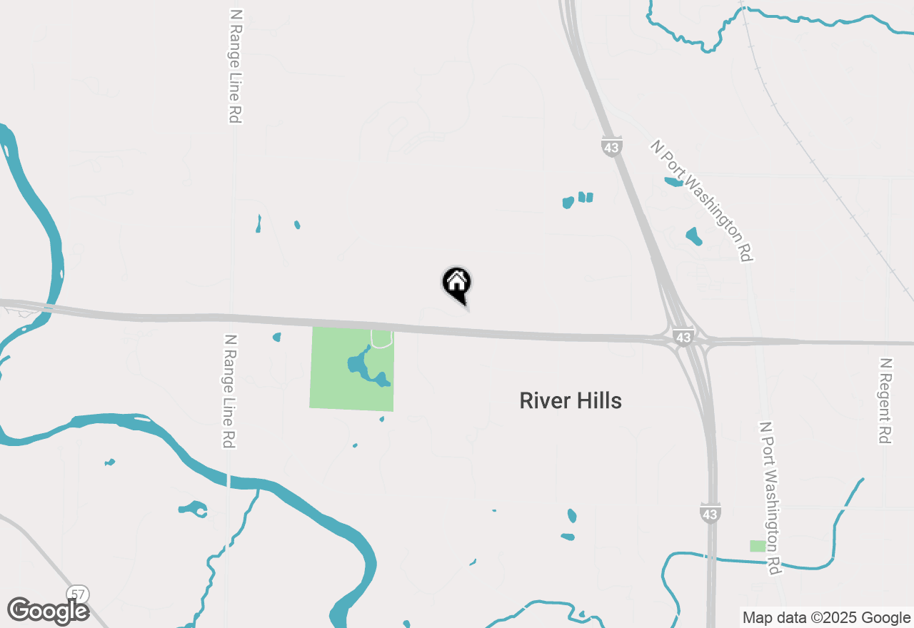 Map of 1723 N River Cir, River Hills, WI 53217