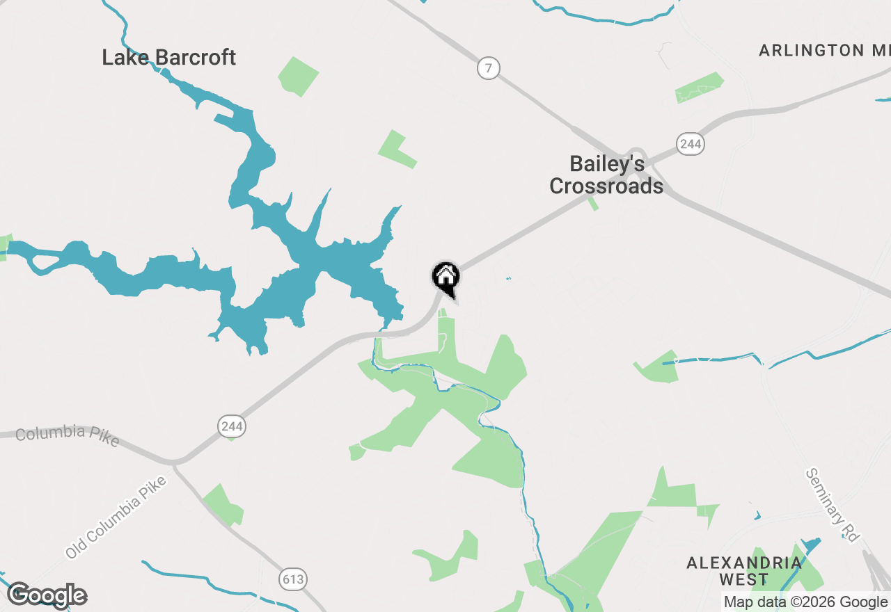 Map of 3696 Ambrose Hills Road, Falls Church, VA 22041