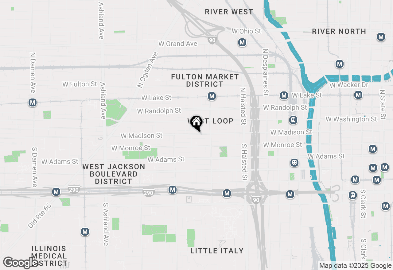Map of 1047 W Madison Street, Chicago, IL 60607