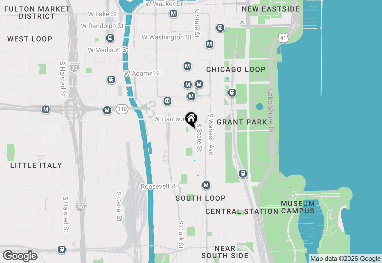 Map of 711 S Dearborn Street #608, Chicago, IL 60605