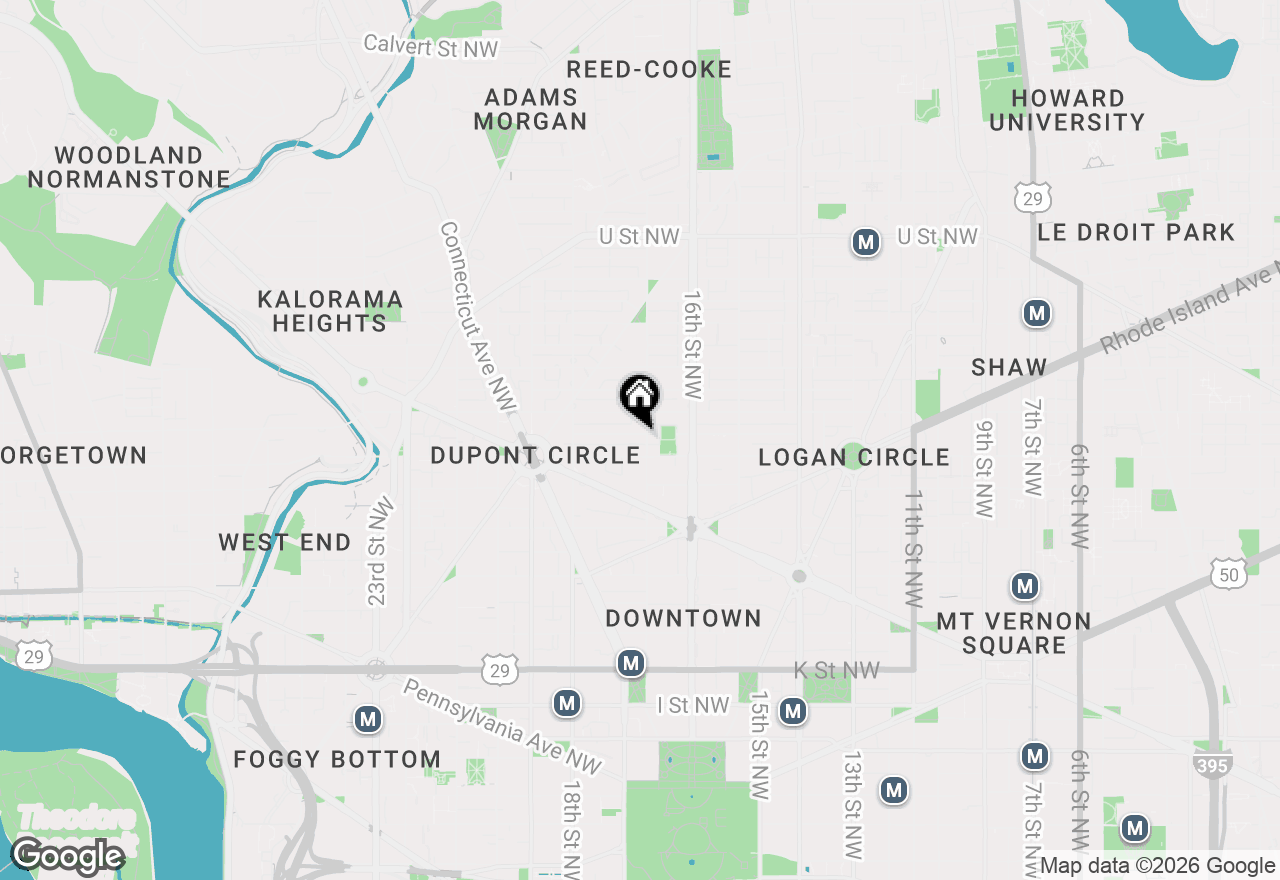 Map of 1514 17th Street Nw #506, Washington, DC 20036