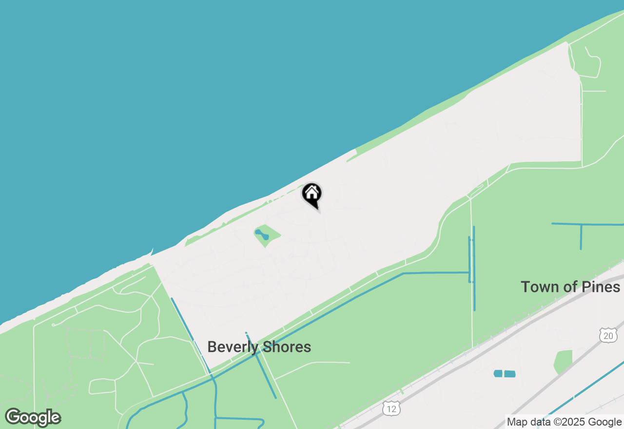 Map of 7 S Shore Avenue, Beverly Shores, IN 46301