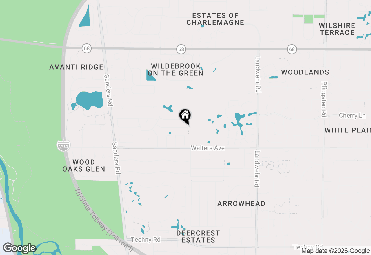 Map of 3614 Radcliffe Drive, Northbrook, IL 60062