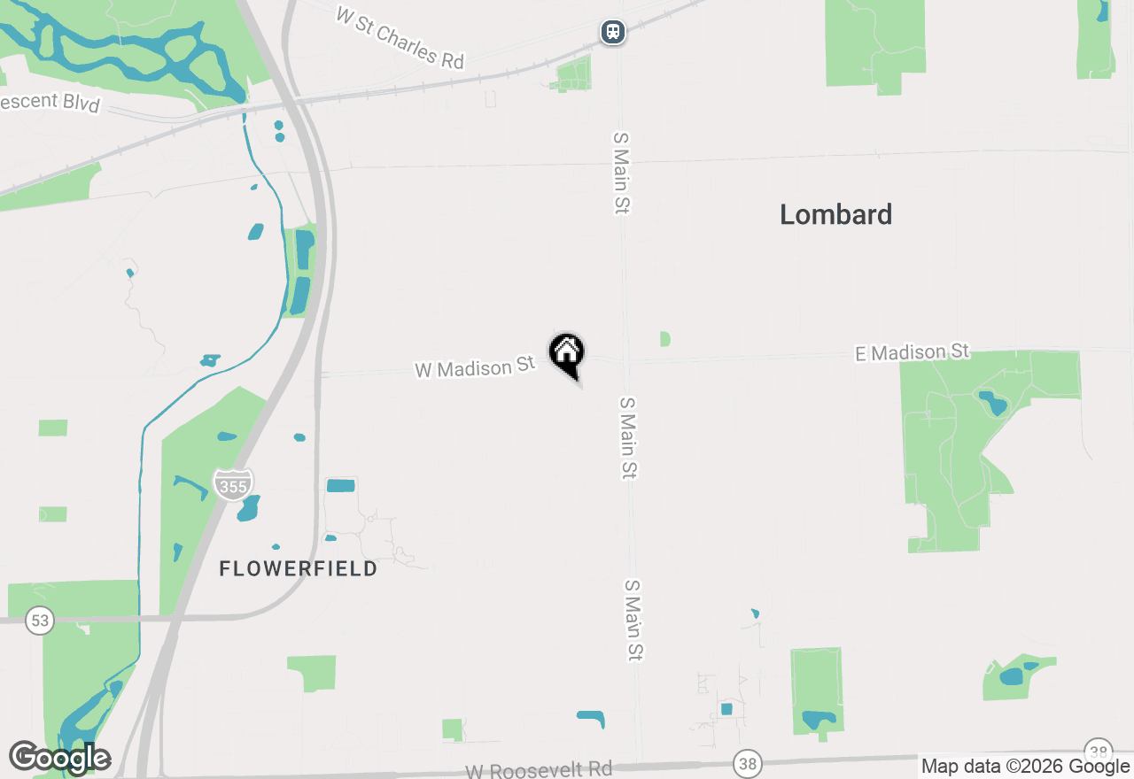 Map of 133 W Park Drive, Lombard, IL 60148