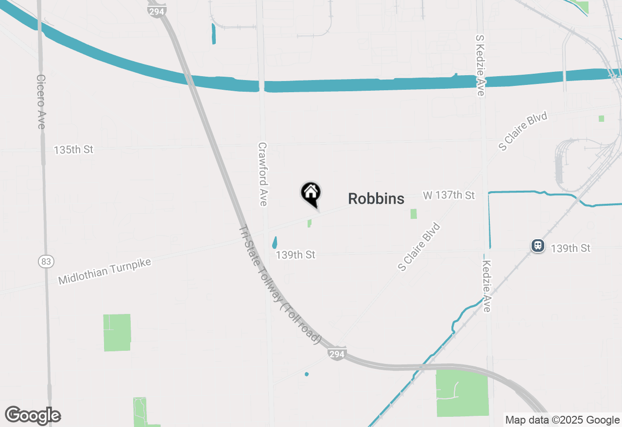 Map of 3806 W 137th Street, Robbins, IL 60472