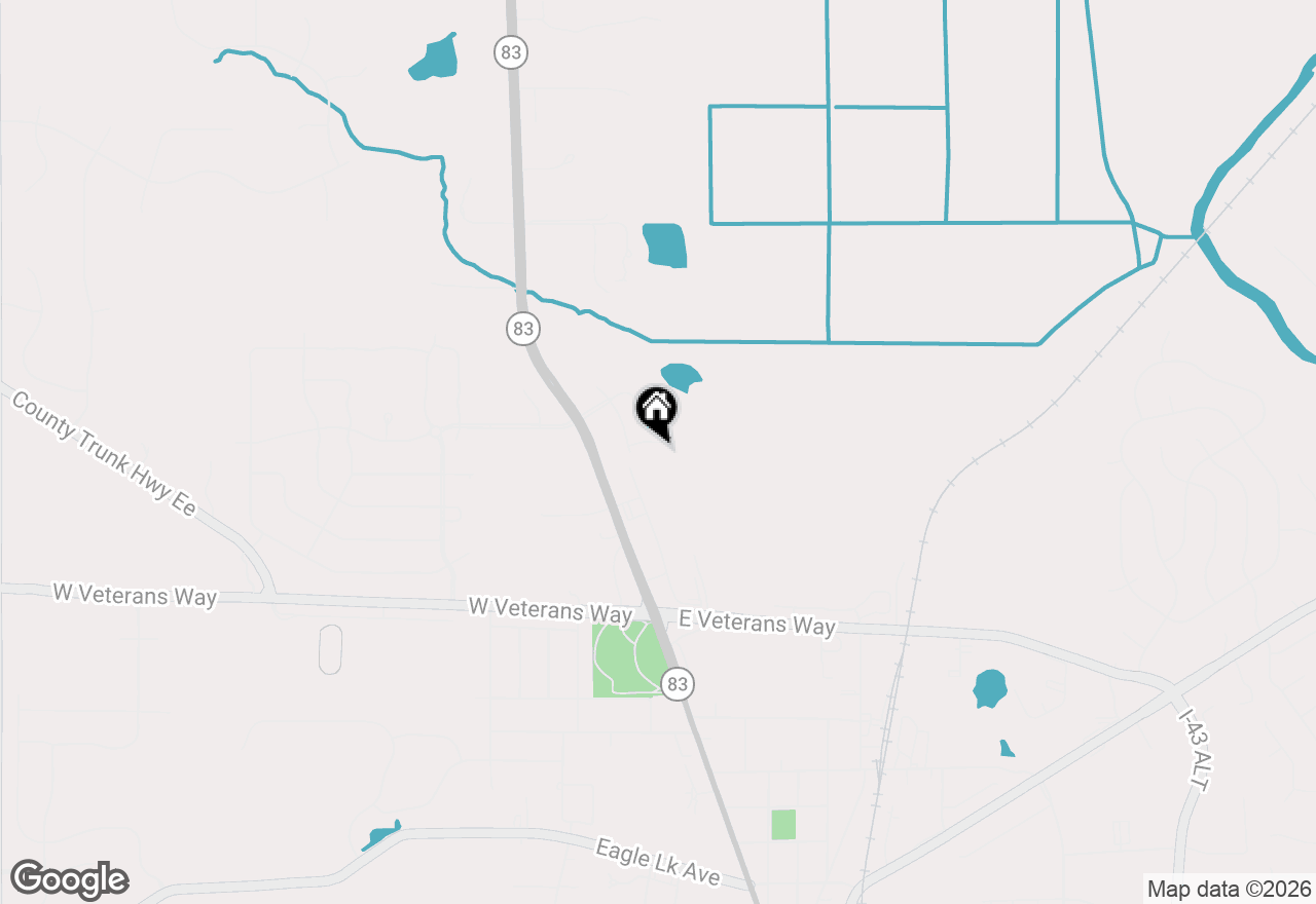 Map of 1110 Black Bear Dr, Mukwonago, WI 53149