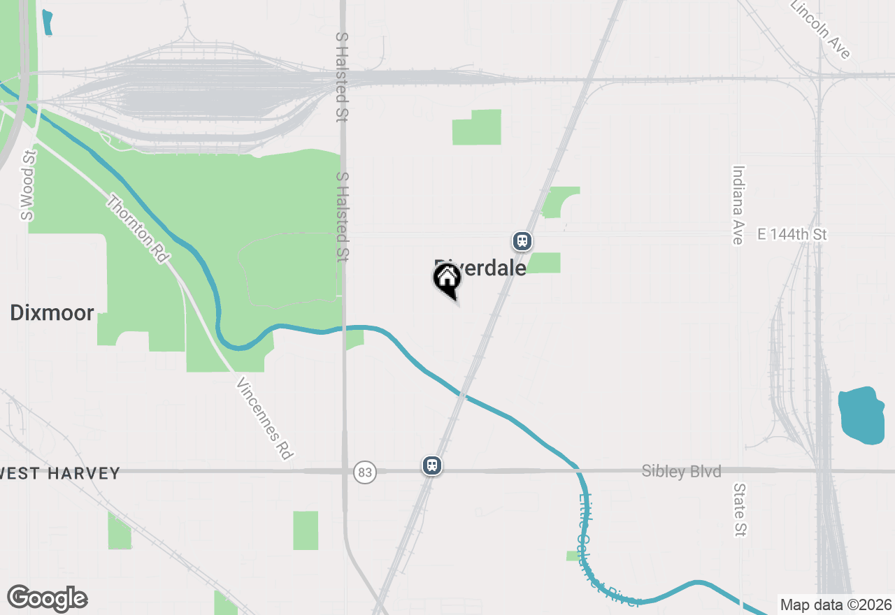 Map of 14535 S Parnell Avenue, Riverdale, IL 60827