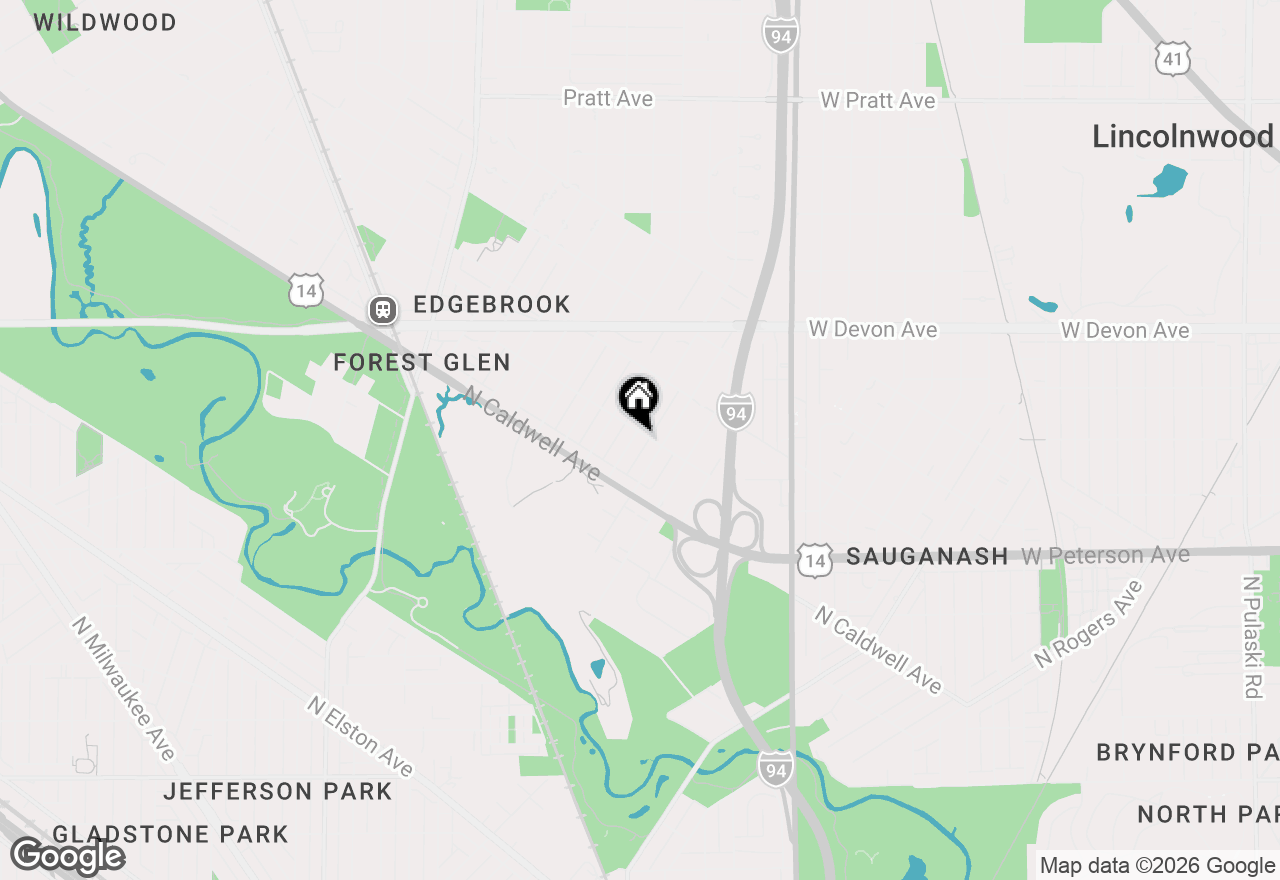 Map of 6153 N Lenox Avenue, Chicago, IL 60646