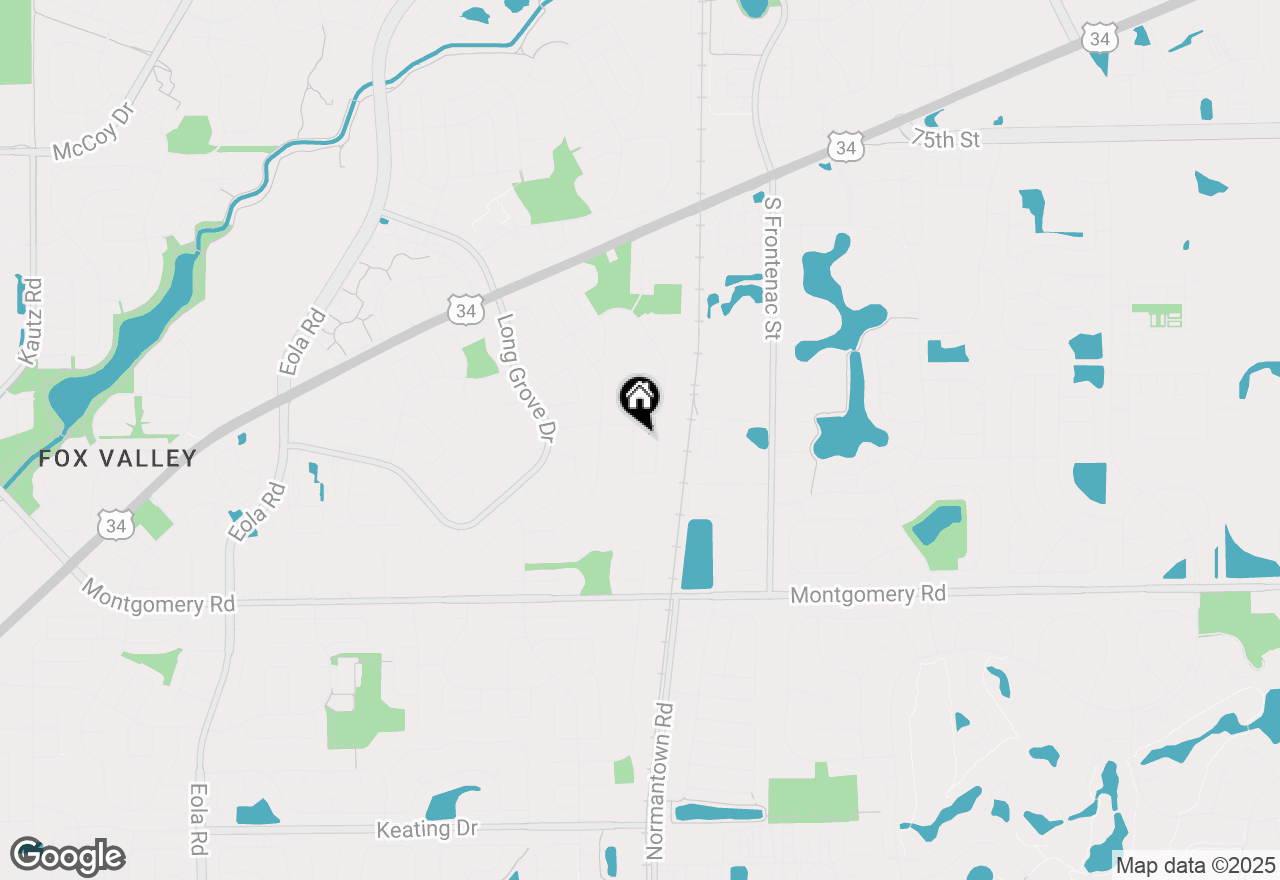 Map of 1008 Pheasant Run Lane, Aurora, IL 60504