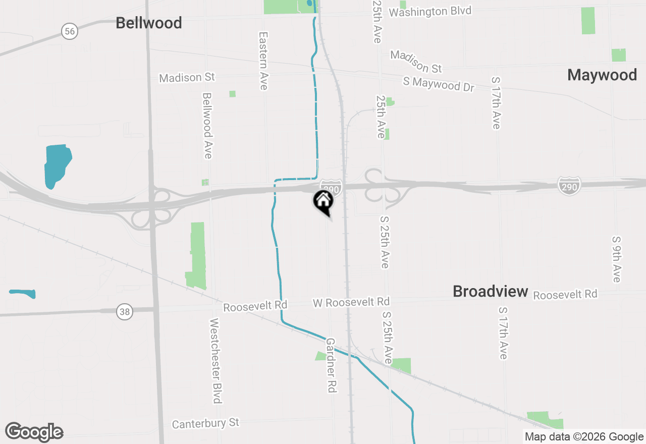 Map of 744 Gardner Road, Westchester, IL 60154