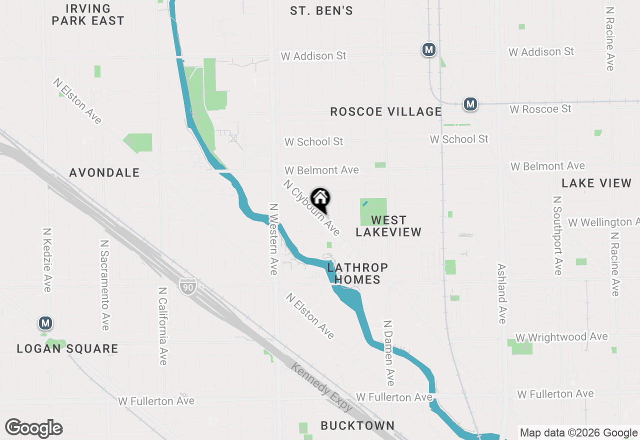 Map of 3020 N Clybourn Avenue, Chicago, IL 60618