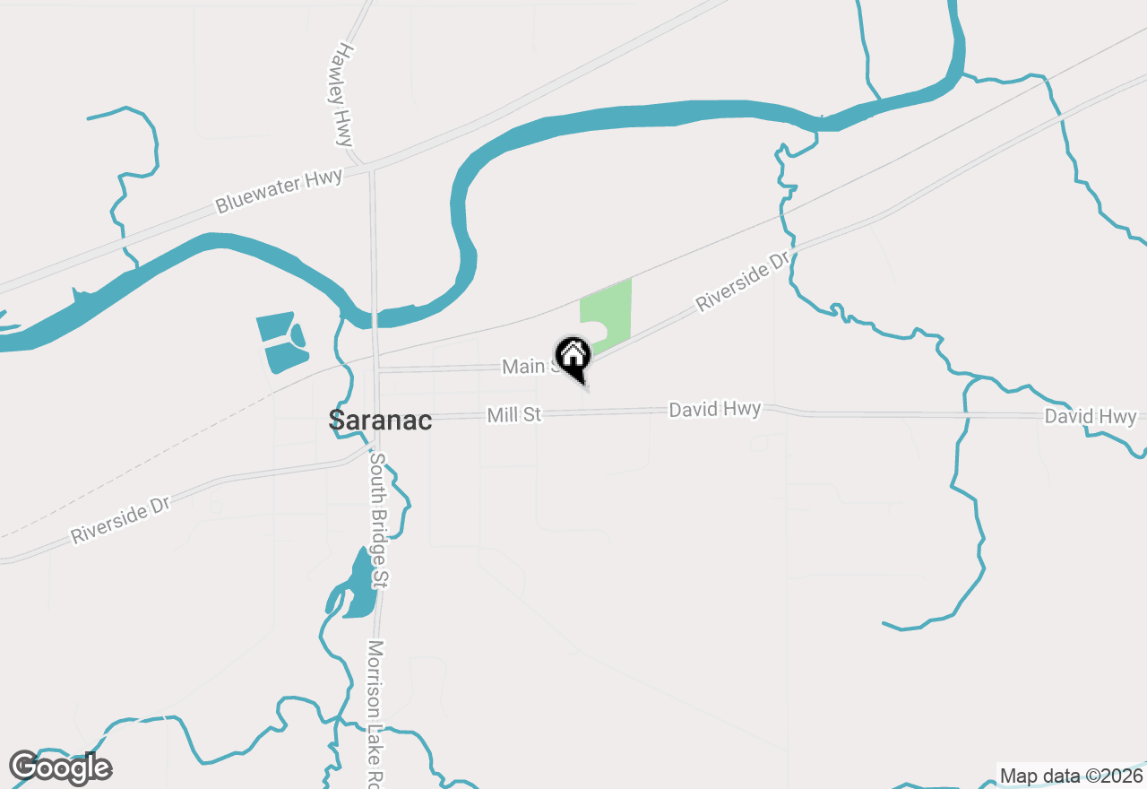 Map of 33 Fuller Street, Saranac, MI 48881