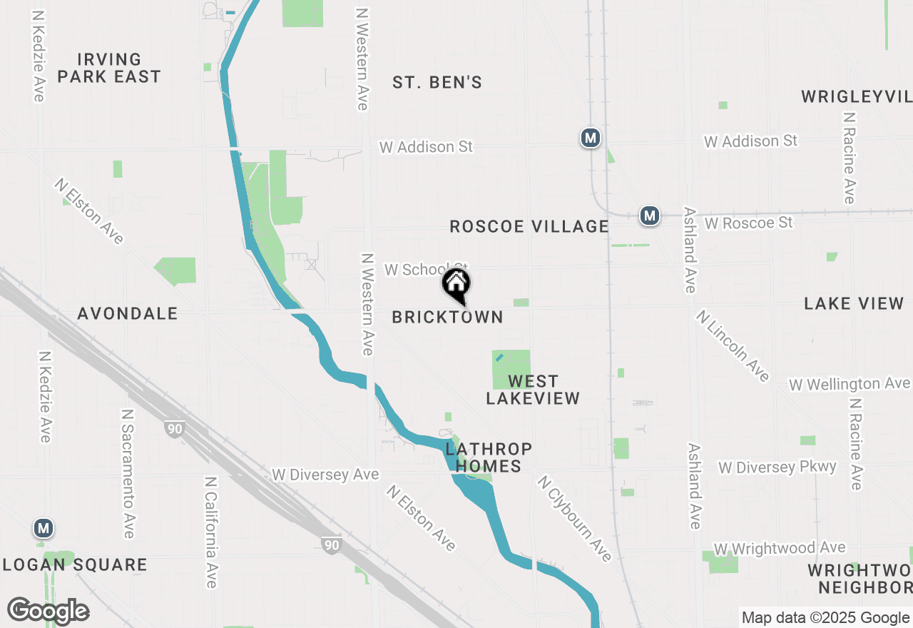 Map of 2153 W Belmont Avenue #4, Chicago, IL 60618