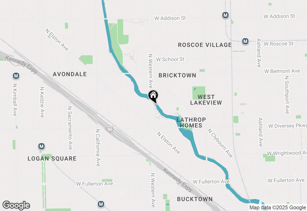 Map of 2960 N River Walk Drive, Chicago, IL 60618