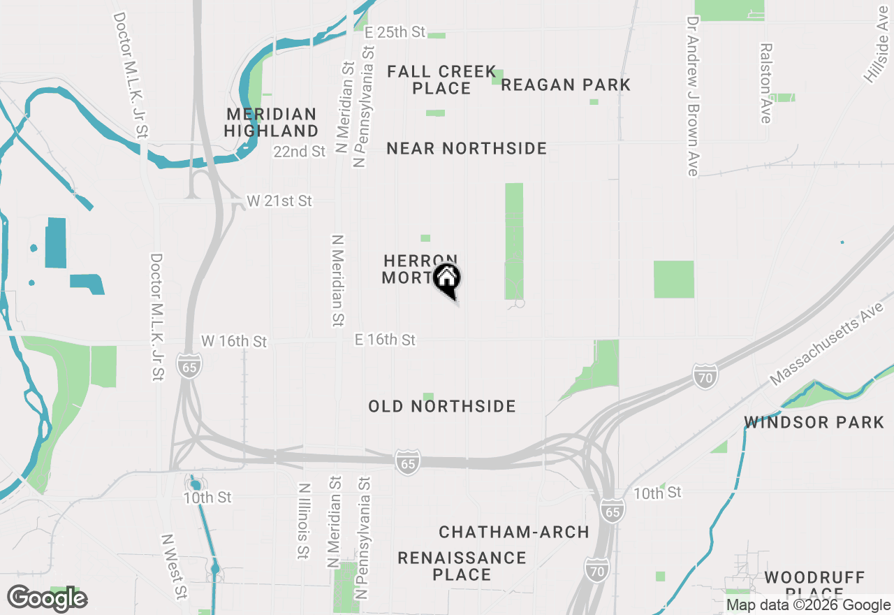 Map of 1649 N New Jersey Street, Indianapolis, IN 46202