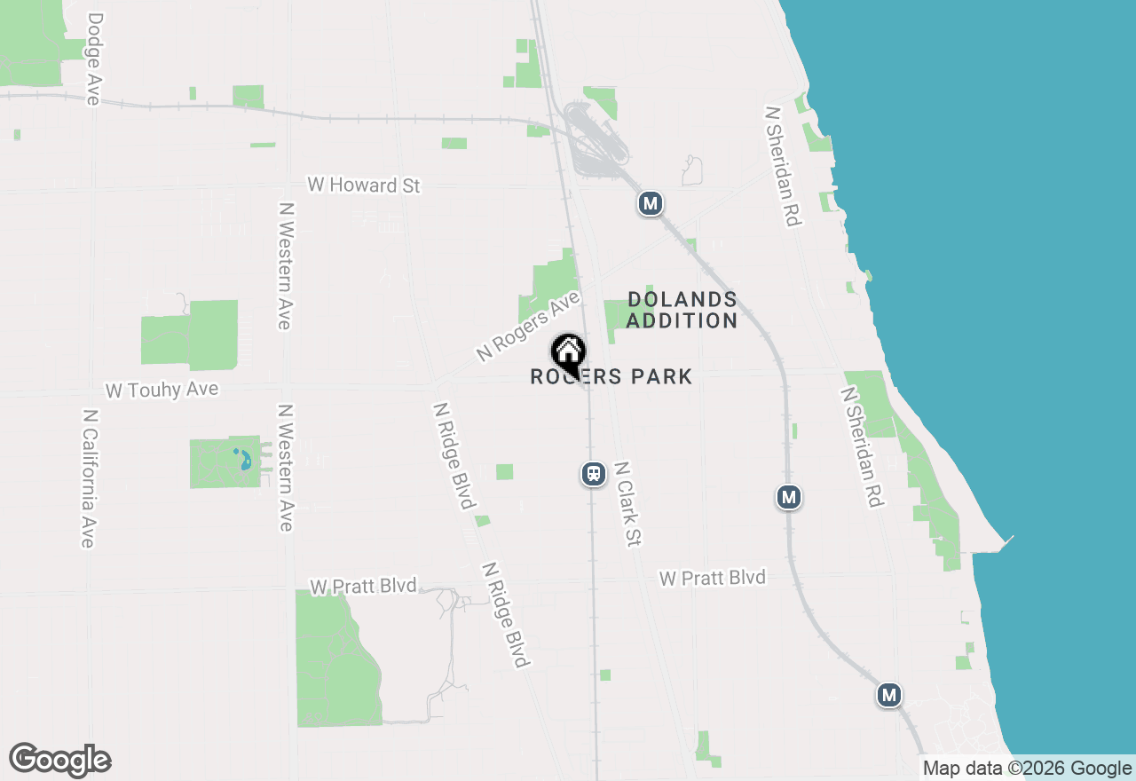 Map of 1819 W Touhy Avenue #6, Chicago, IL 60626