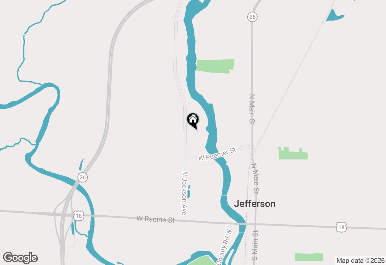 Map of 513 Woodland Dr, Jefferson, WI 53549
