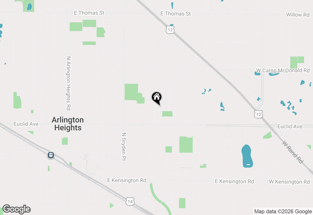Map of 705 N Drury Lane, Arlington Heights, IL 60004