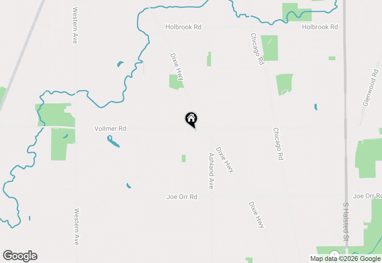 Map of 222 Vollmer Road #AE, Chicago Heights, IL 60411