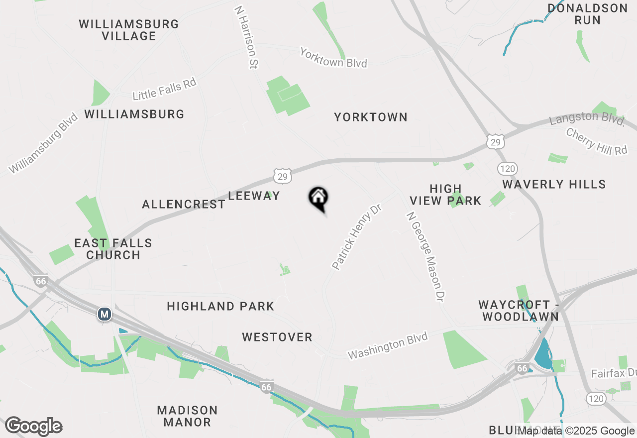 Map of 2104 N Jefferson Street, Arlington, VA 22205