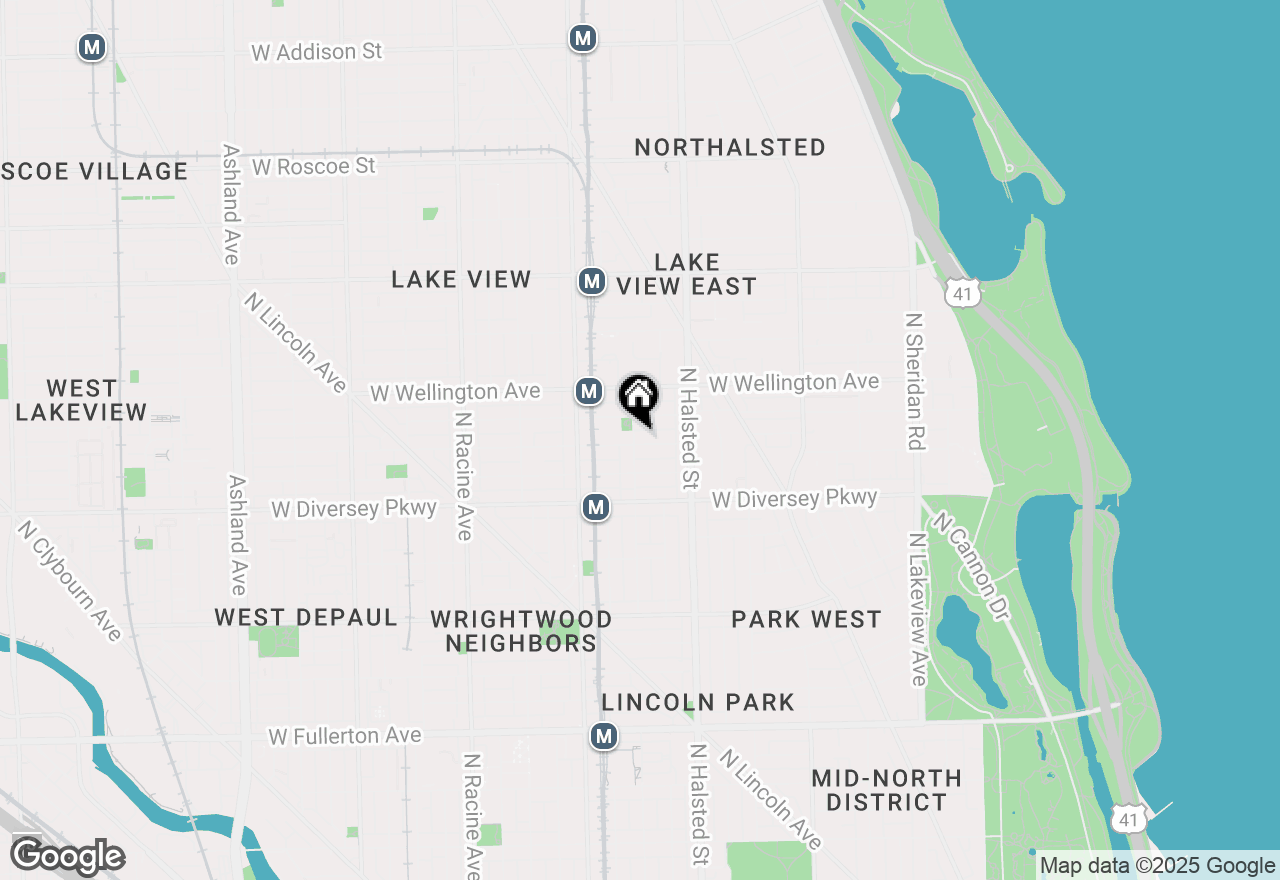 Map of 856 W George Street #3, Chicago, IL 60657