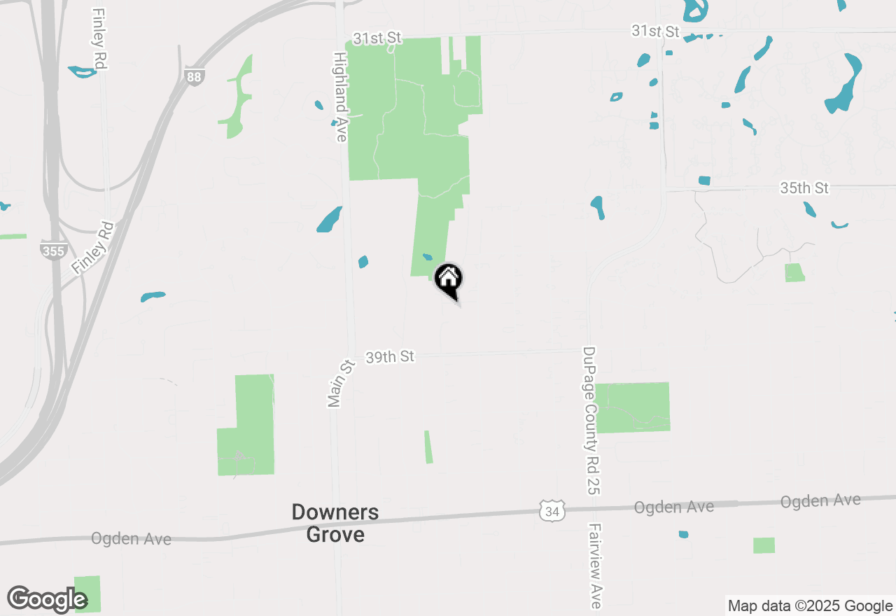 Map of 3801 Dillon Court, Downers Grove, IL 60515