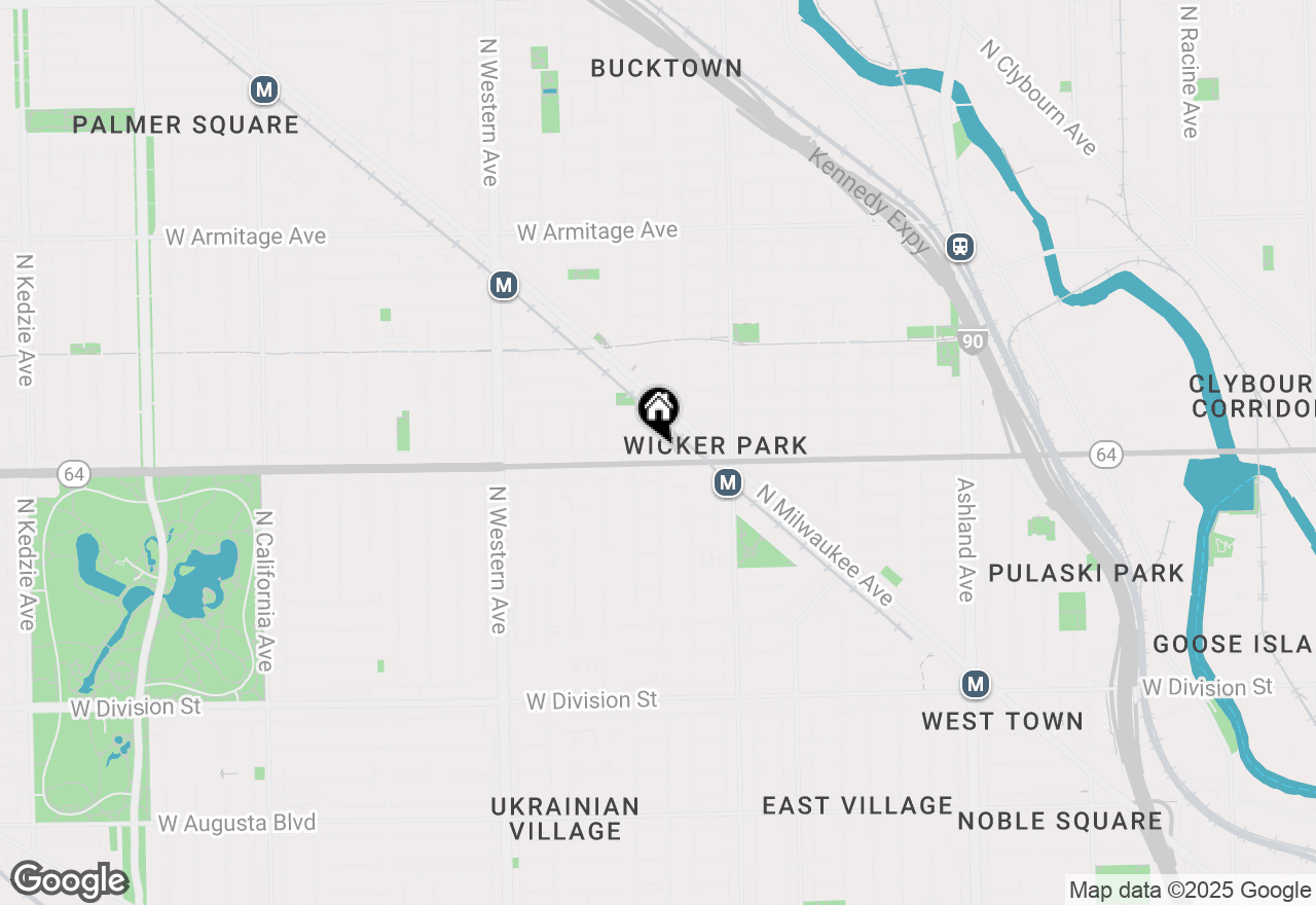 Map of 2118 W North Avenue #1S, Chicago, IL 60647