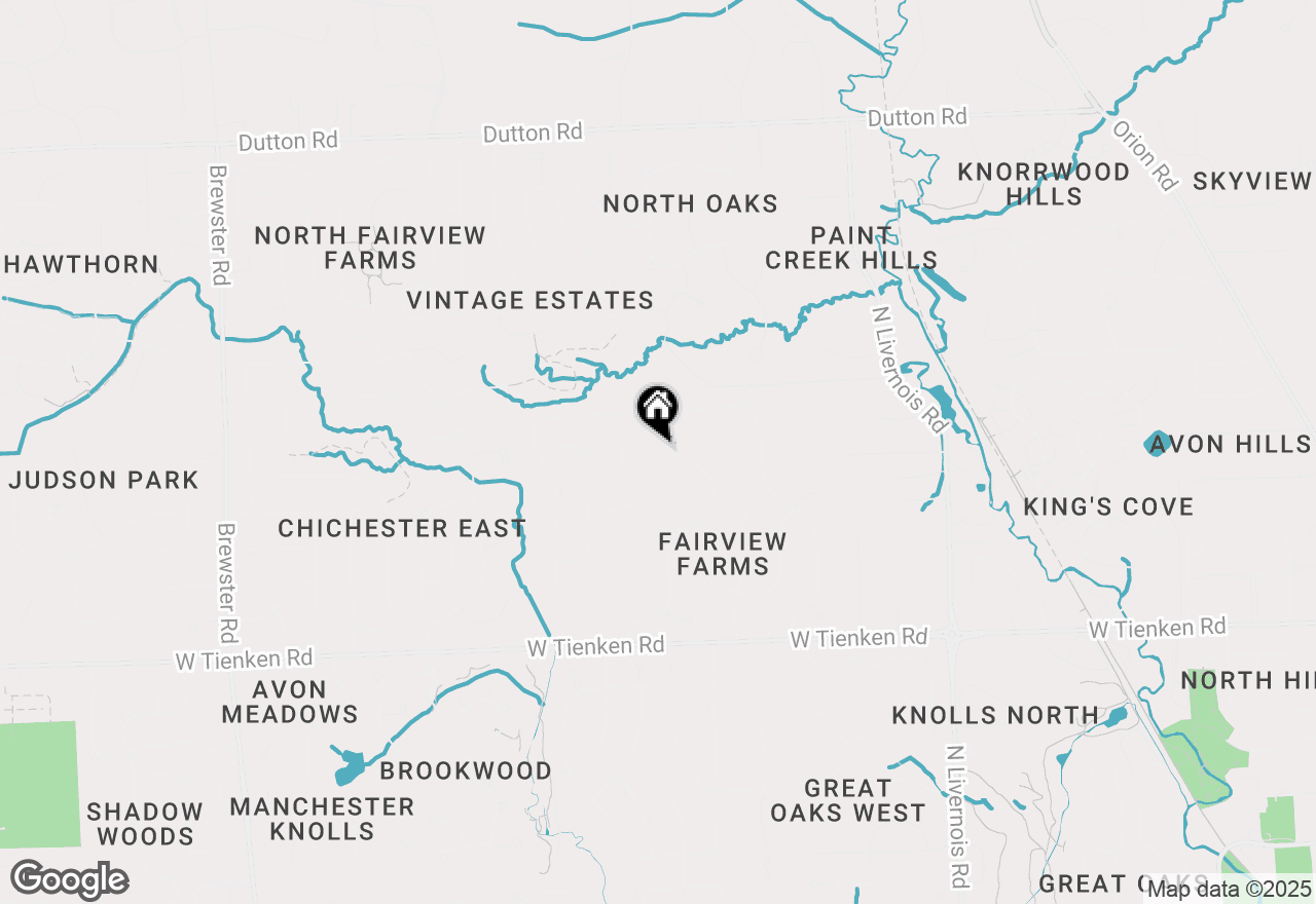 Map of 1377 Barneswood Lane, Rochester Hills, MI 48306